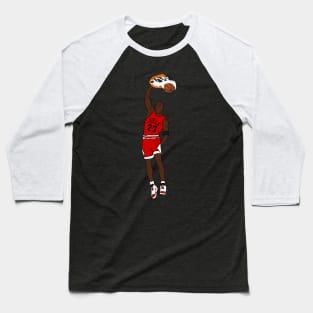 Michael Jordan Dunk Baseball T-Shirt